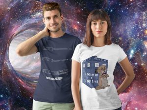 Dr. Who Apparel male-female-universe-Ad