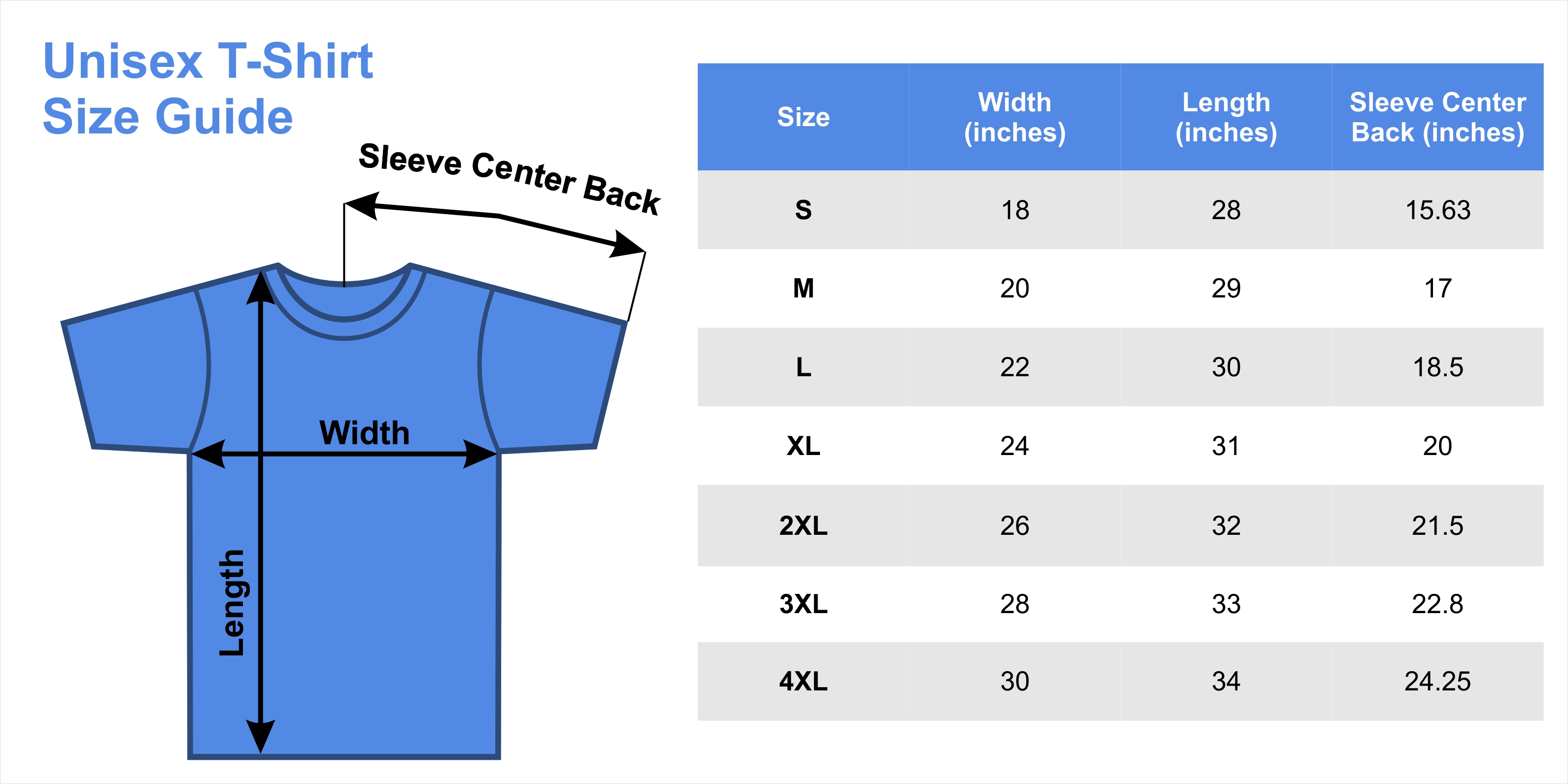 OT T Size Charts Otter Things™