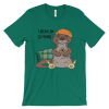 Kelly green I Otter Be Sleeping T-shirt with a sleepy otter in a nightcap