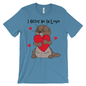I Otter Be In Love Ocean Blue T-shirt