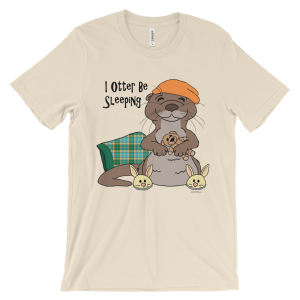 I Otter Be Sleeping Cream T-shirt