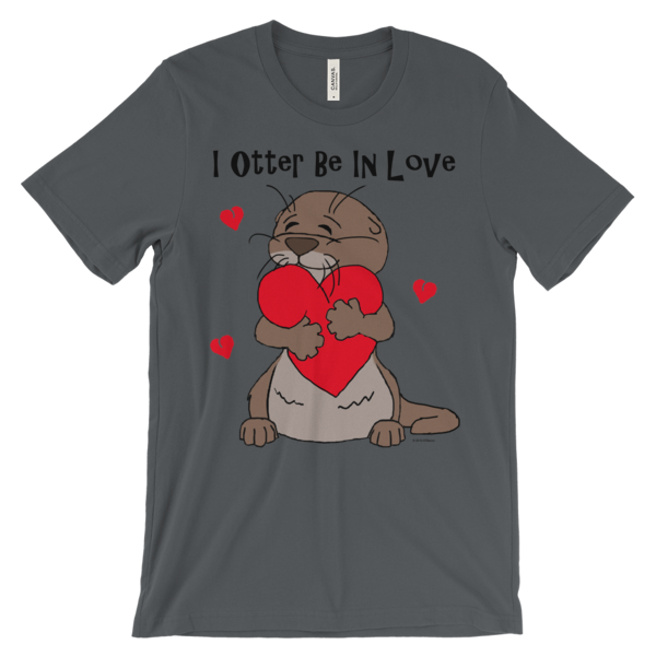 I Otter Be In Love Asphalt T-shirt