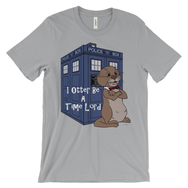 I Otter Be A Time Lord Silver T-shirt