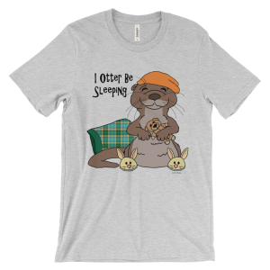 I Otter Be Sleeping Heather T-shirt