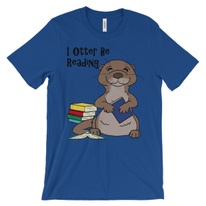 I Otter Be Reading Royal T-shirt
