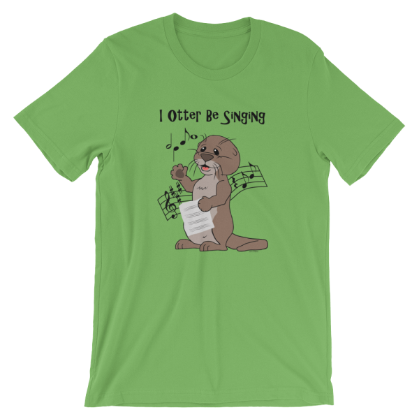 I Otter Be Singing Leaf T-shirt