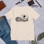 Pen & Ink Sea Otter Head Unisex T-Shirt