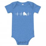 River Otter Heartbeat Baby Bodysuit