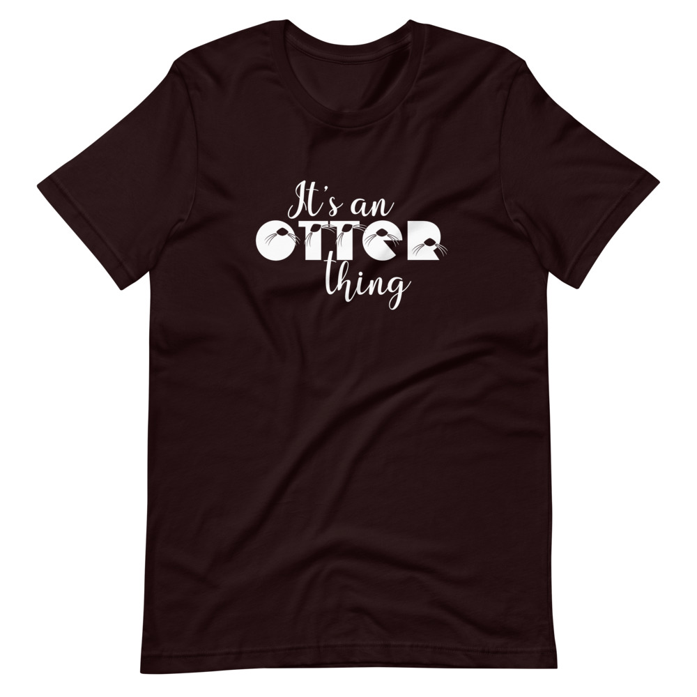 Its-an-otter-thing-12x16-white-2_otbw-logo-backtag-dark_mockup_front_wrinkled_oxblood-black | Otter Things