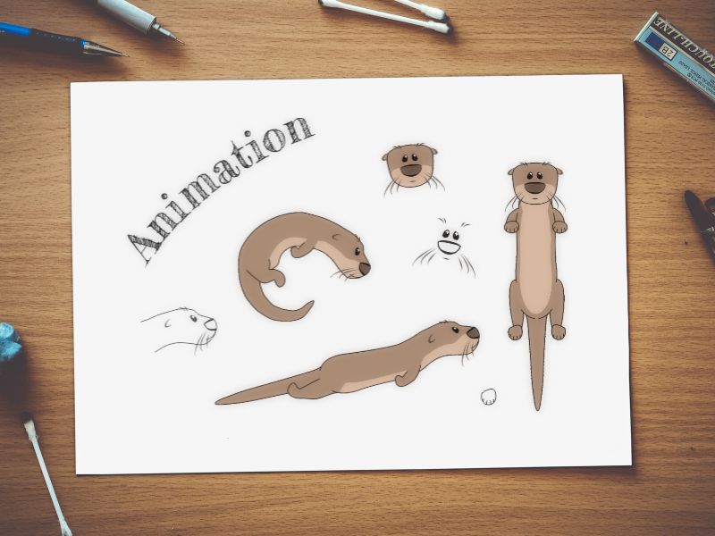Animation Illustration Sample for Otter Things