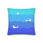 Ocean Otter Gradient Premium Pillow