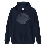 Pen & Ink River Otter Head Unisex Hoodie