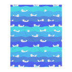 Ocean Otter Gradient Throw Blanket