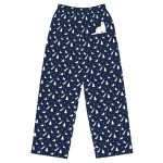 Snowy River Otter Pattern Unisex Wide-Leg Pants