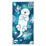 Sea Otter Tie Dye Beach Towel